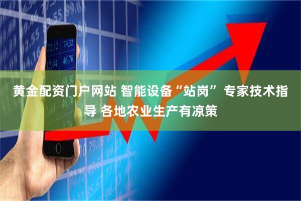 黄金配资门户网站 智能设备“站岗” 专家技术指导 各地农业生产有凉策
