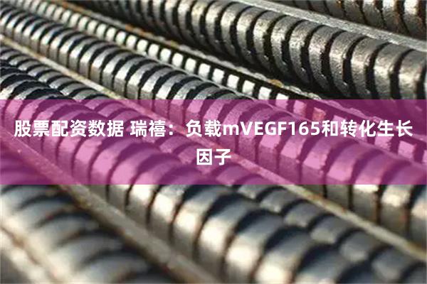 股票配资数据 瑞禧:负载mVEGF165和转化生长因子